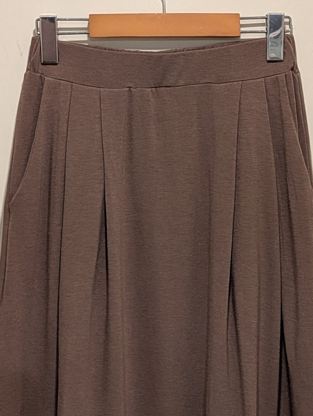 EUC MYMYT Korea XS Light Brown Cotton Maxi Skirt - Picture 2 of 5